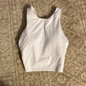 Athlete xs white crop